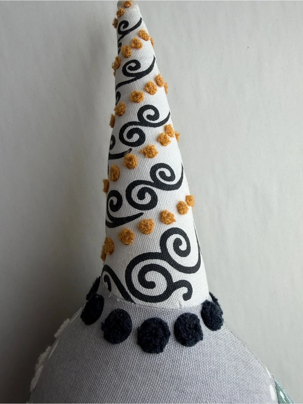 Crate & Barrel Curious Narwhal Head Wall Decor Mounted Plush Nursery Art